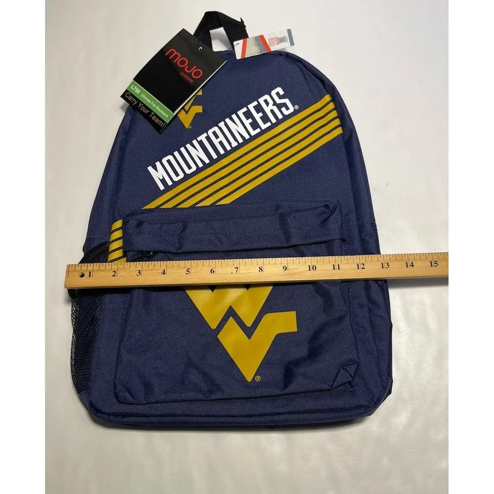 West Virginia Mountaineers MOJO Ultimate Fan Backpack Adult One Size Blue NWT